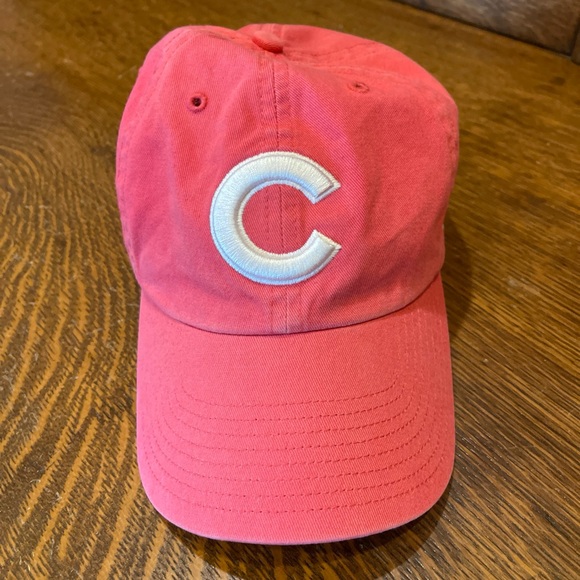 Chicago Cubs Baseball CAP in pink. Adjustable. ‘47 brand. - Picture 1 of 6